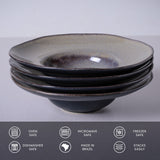 DEEP RIM PLATE  STONEWARE Ø 11.02x2.56" TOURMALINE