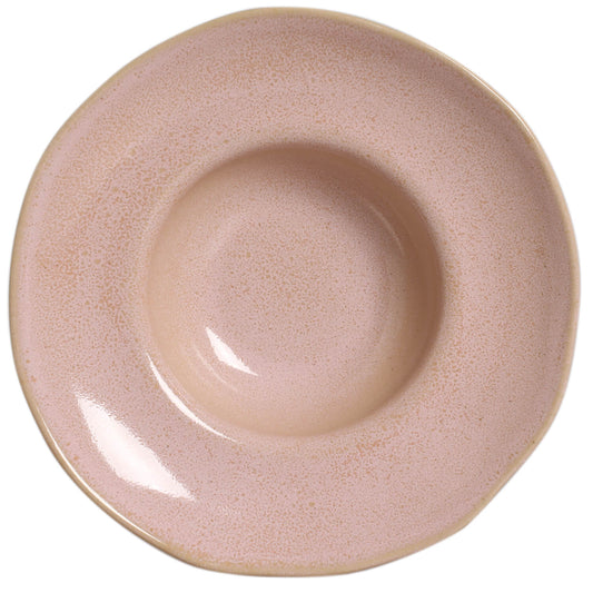 DEEP RIM PLATE  STONEWARE Ø 11.02x2.56" LITCHI