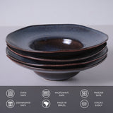 DEEP RIM PLATE  STONEWARE Ø 11.02x2.56" TITANIUM