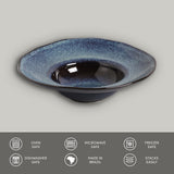 DEEP RIM PLATE  STONEWARE Ø 11.02x2.56" DENIM