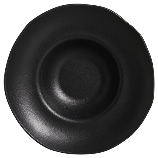 DEEP RIM PLATE  STONEWARE Ø 11.02x2.56" MATTE BLACK