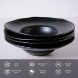 DEEP RIM PLATE  STONEWARE Ø 11.02x2.56" MATTE BLACK
