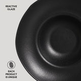 DEEP RIM PLATE  STONEWARE Ø 11.02x2.56" MATTE BLACK