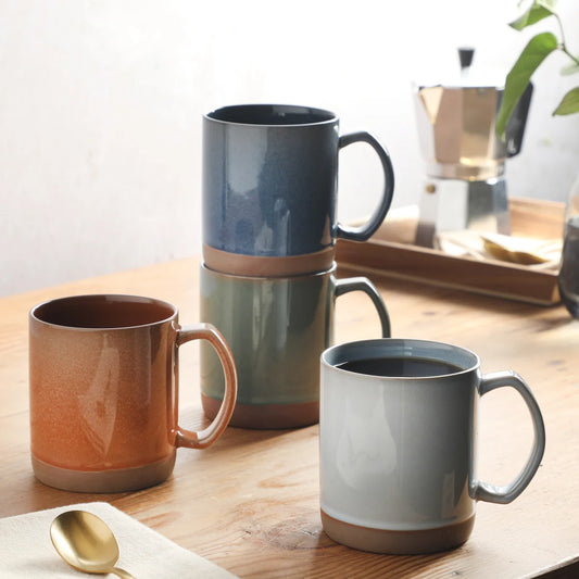 Mr. Coffee Dorsey 4-Piece 18.5oz Assorted Color Mug Set