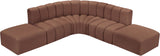 Arc - Faux Leather 6 Piece Corner Modular Sofa