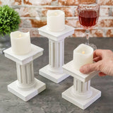Greek Column Candle Stick/ Votive Holder