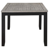 Elodie 5-Piece Rectangular Extension Leaf Dining Set Black