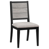 Elodie 5-Piece Rectangular Extension Leaf Dining Set Black