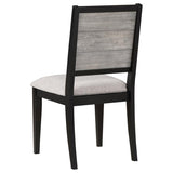 Elodie 7-Piece Rectangular Extension Leaf Dining Set Black