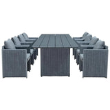 PURPLE LEAF Sanori Outdoor Dining Set Weather-Resistant Aluminum Table and Chairs Set with Backrest Pillow and Olefin Cushions for Deck