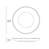 DINNER PLATE ORGANIC STONEWARE Ø 10.43" DIJON