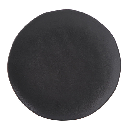 DINNER PLATE ORGANIC STONEWARE Ø 10.43" MATTE BLACK