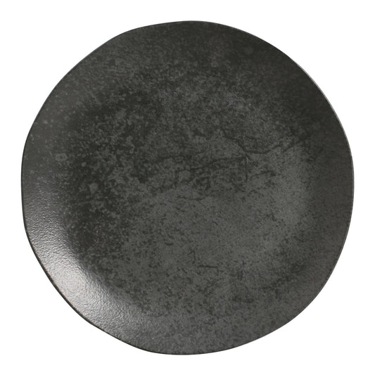 DINNER PLATE ORGANIC STONEWARE Ø 10.43" CHROMIUM
