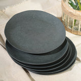 DINNER PLATE ORGANIC STONEWARE Ø 10.43" CHROMIUM
