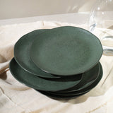 DINNER PLATE ORGANIC STONEWARE Ø 10.43" GREENERY