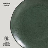 DINNER PLATE ORGANIC STONEWARE Ø 10.43" GREENERY