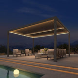 PURPLELEAF Strip Light, Upgraded Version 3000K Warm White Light, 24V Safe Low Voltage Waterproof Strip Light, Suitable for Bronze Louvered Pergola
