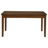 Atwood 5-Piece Rectangular Wood Dining Set Warm Brown