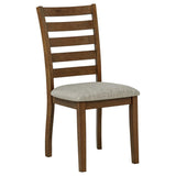 Atwood 5-Piece Rectangular Wood Dining Set Warm Brown