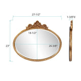 Moreau Oval Mirror- Horizontal