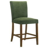 Paxton 5-Piece Round Glass Top Counter Height Dining Set Green