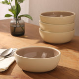 Gibson Elite - Made in Portugal - Port Gaia 4 Piece Cereal Bowl Set, 6.2” Stoneware Bowls, Reactive Glaze Finish, Soup, Dessert & Snack Bowls, Microwave & Dishwasher Safe