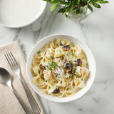 Martha Stewart Selma 6-Piece 41oz 8 Inch Large Pasta Bowls Porcelain Ceramic Chip and Scratch Resistant Shallow Salad Bowl, Serving Bowls, Soup Bowls Set, Dishwasher & Microwave Safe White