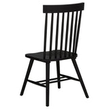 Andrews 5-Piece Round Dining Table Set – Light Ash and Black