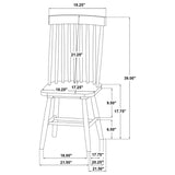Andrews 5-Piece Round Dining Table Set – Light Ash and Black