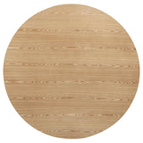 Andrews 5-Piece Round Wood Dining Room Table Set – Light Ash