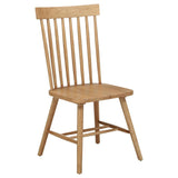 Andrews 5-Piece Round Wood Dining Room Table Set – Light Ash
