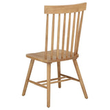 Andrews 5-Piece Round Wood Dining Room Table Set – Light Ash