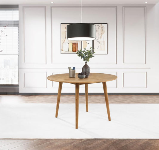 Andrews 48-inch Round Wood Dining Room Table - Light Ash