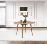 Andrews 48-inch Round Wood Dining Room Table - Light Ash