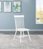 Andrews Windsor Spindle Back Dining Side Chair  - White (Set of 2)