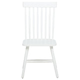 Andrews Windsor Spindle Back Dining Side Chair  - White (Set of 2)