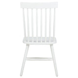Andrews Windsor Spindle Back Dining Side Chair  - White (Set of 2)