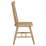 Andrews Windsor Spindle Back Dining Side Chair - Light Ash (Set of 2)