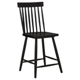 Andrews 5-Piece Round Counter Dining Set Light Ash and Black