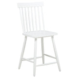 Andrews 5-Piece Round Counter Dining Set Light Ash and White