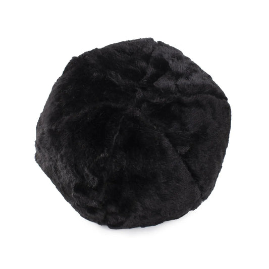 Angora Ebony Round Pillow