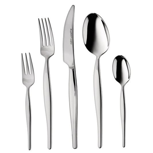 BergHOFF Essentials 30Pc 18/10 Stainless Steel Flatware Set, Finesse