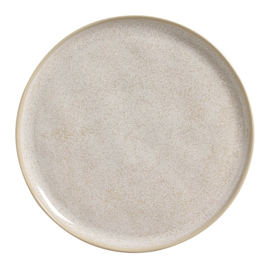 DINNER PLATE BIO STONEWARE Ø 10.83" LATTE
