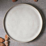 DINNER PLATE BIO STONEWARE Ø 10.83" LATTE