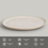 DINNER PLATE BIO STONEWARE Ø 10.83" LATTE