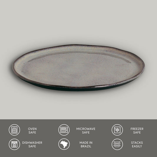 DINNER PLATE BIO STONEWARE Ø 11.42" TOURMALINE