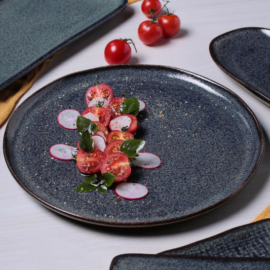 DINNER PLATE BIO STONEWARE Ø 10.83" TITANIUM