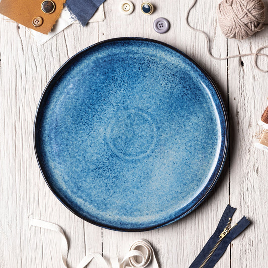 DINNER PLATE BIO STONEWARE Ø 11.42" DENIM