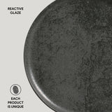 DINNER PLATE BIO STONEWARE Ø 10.83" CHROMIUM