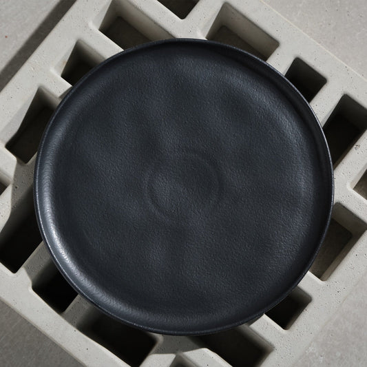 DINNER PLATE BIO STONEWARE Ø 11.42" MATTE BLACK